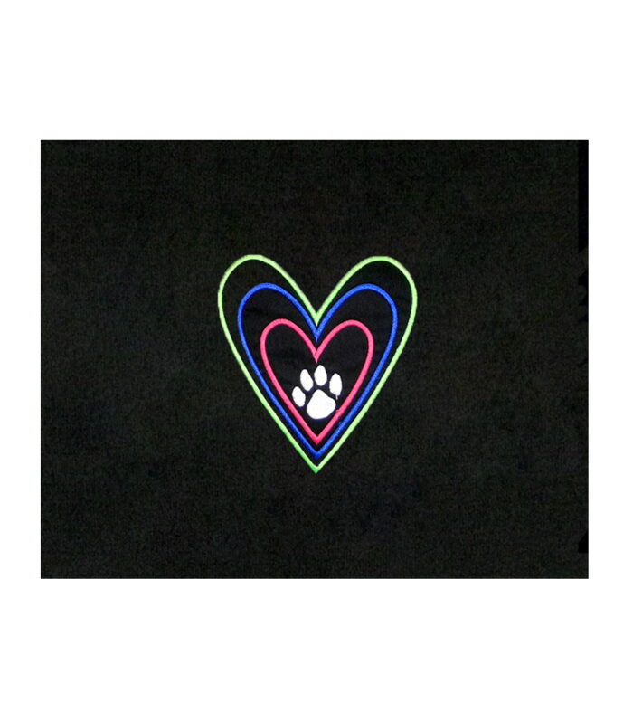 Multi Heart with Paw Motif